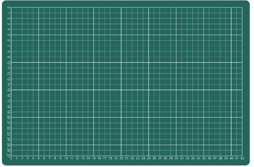 [TIM-3185116] Snijmat A3 45x30cm met grafische verdeling groen