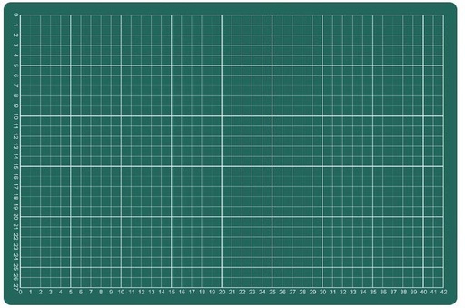 [TIM-3185123] Snijmat A4 30x22cm met grafische verdeling groen