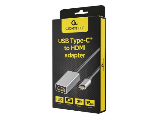 [TIM-9121354] Kabel Cablepert adapter USB-C naar HDMI 0,15m zwart