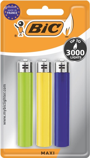 [TIM-807977] Aansteker BIC Maxi vuursteen assorti (3)