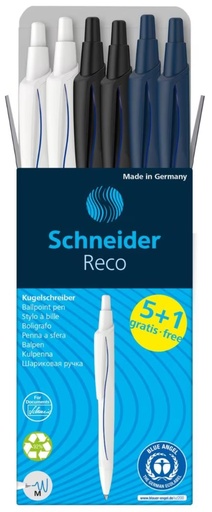 [SCH-131886] Balpen Schneider Reco assorti 5+1 gratis (6)