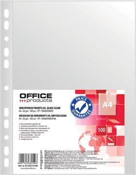 [TIM-1142115] Showtas Office Products PP A4 30 micron 11-gaats glashelder (100)