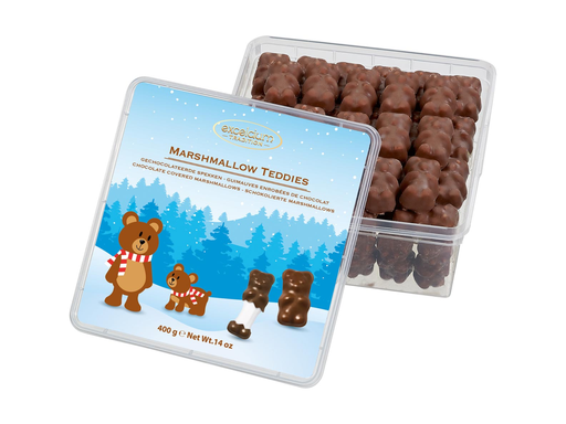 [TIM-090073] Marshmallow chocolade Hamlet  doos van 400 gram