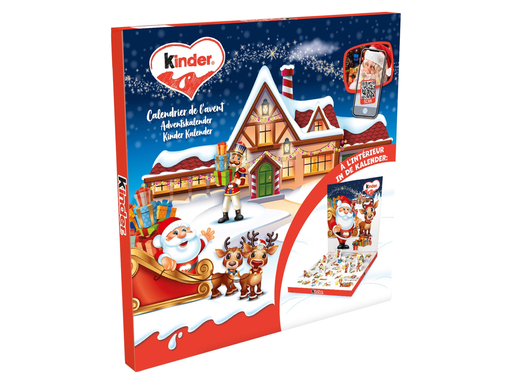 [TIM-120059]  chocolade adventskalender mix Kinder doos van 123 gram