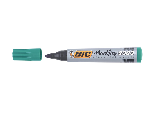 [TIM-2000V] Marker Bic permanent  2000-2300 groen schrijfbreedte 1,7 mm ronde punt