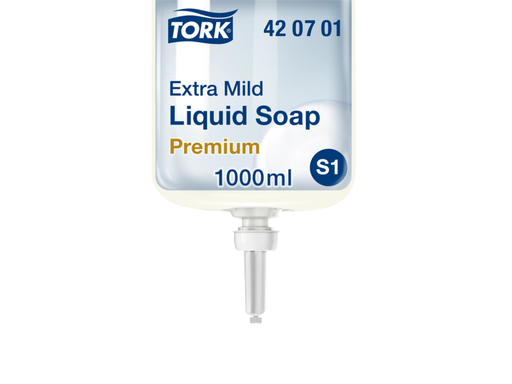 [QUA-420701] Handzeep Tork S1 Premium vloeibaar 1000ml gevoelige huid 420701