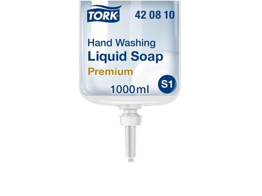 [QUA-420810] Handzeep Tork S1 Premium vloeibaar ongeparfumeerd 1000ml 