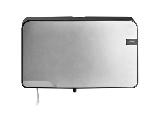 [QUA-441097] Toiletpapierdispenser Quartzline Q5 jumbo klein duo zilver 