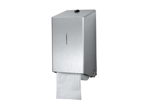 [QUA-438001] Toiletpapierdispenser Euro Products systeemrol duo zilver 