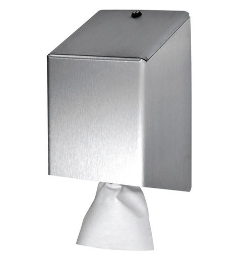 [QUA-438990] Poetspapierdispenser Euro Products universeel medium zilver 