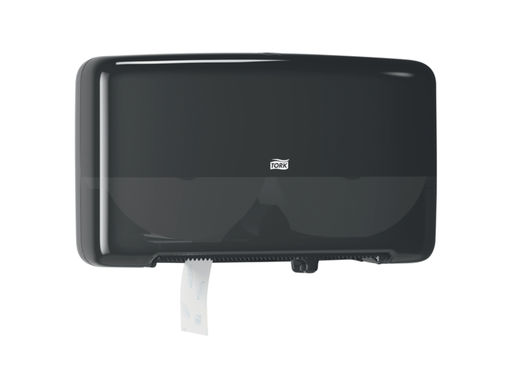 [QUA-555508] Toiletpapierdispenser Tork T2 Elevation jumbo klein duo zwart 