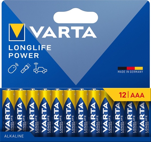 [TIM-6067046] batterij Longlife Power AAA Varta (12)