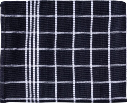 [TIM-9351029] Handdoek Christelle ft 50 x 70 cm geruit zwart (3)