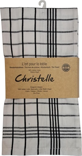 [TIM-9351050] Handdoek Christelle ft 50 x 70 cm geruit wit (3)