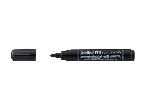 [TIM-647313] Permanent marker Artline Drysafe 170 Eco-Green 2 mm ronde punt zwart