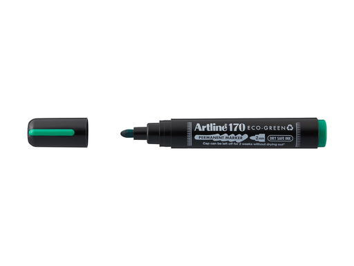 [TIM-647314] Permanent marker Artline Drysafe 170 Eco-Green 2 mm ronde punt groen