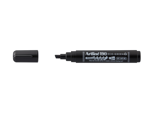 [TIM-660223] Permanent marker Artline Drysafe 190 Eco-Green 2-5 mm schuine punt zwart