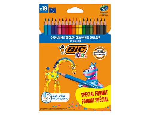 [TIM-9375143] Kleurpotlood Evolution Bic Kids 14 + 4 gratis