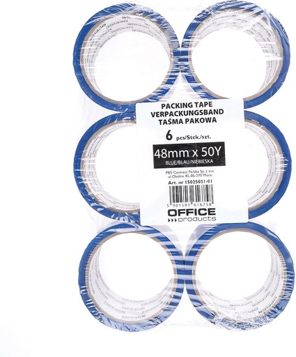 [TIM-P503101] Verpakkingstape OFFICE products ft 48mmx46m blauw