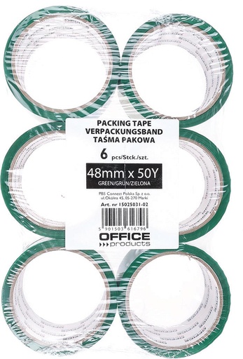 [TIM-P503102] Verpakkingstape OFFICE products ft 48mmx46m groen