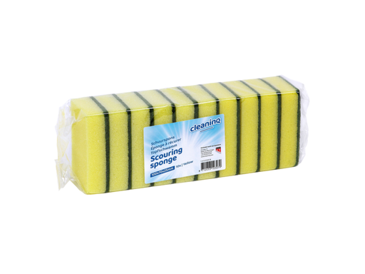 [QUA-105064] Schuurspons Cleaninq geel/groen 100x70x25mm (10)