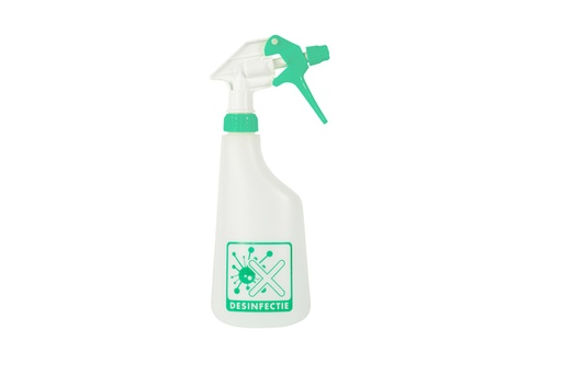 [QUA-605105] Sproeiflacon Cleaninq 600ml leeg met logo desinfectie