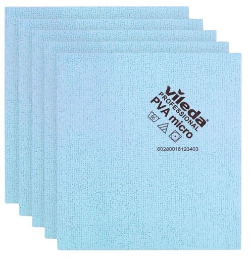 [QUA-V-143590] Microvezeldoeken Vileda Pro blauw (5)