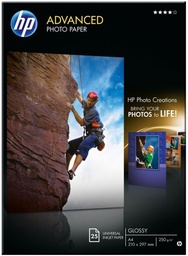[FOT-HPQ5456A] Fotopapier HP Inkjet Advanced Glossy A4 250g (25)