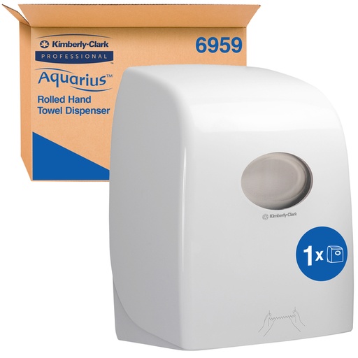 [QUA-6959] Handdoekroldispenser Kimberly Clark Aquarius wit 