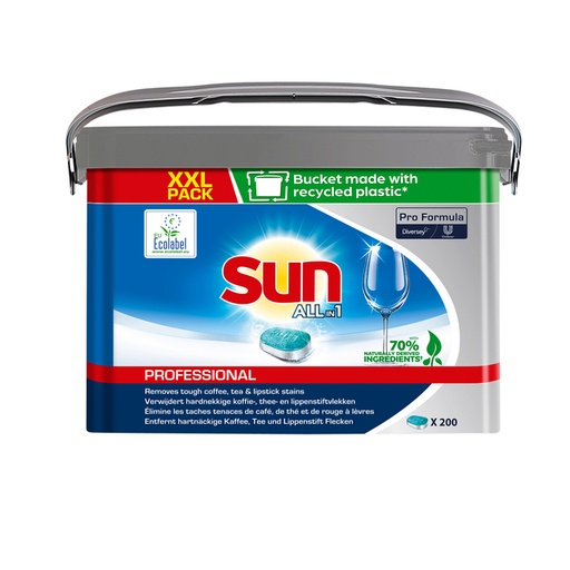 [QUA-101109062] Vaatwastabletten Sun Pro Formula All-in-one XXL (200)