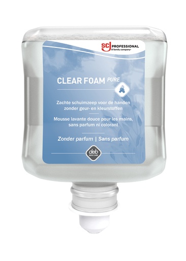[QUA-CLR1L] Handzeep SCJ Clear Foam Pure parfumvrij 1000ml