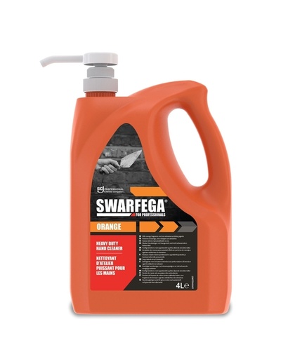 [QUA-SOR4LMP] Handreiniger SCJ Swarfega Orange 4 liter met pomp