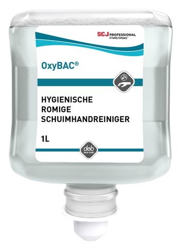 [QUA-OXY1L] Handreiniger SCJ Oxy Bac Foam Wash antibacteriëel parfumvrij 1000ml