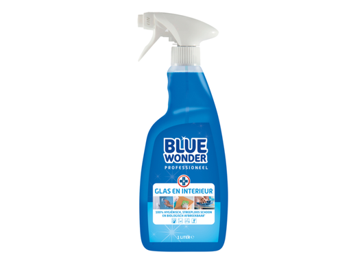 [QUA-861] Glasreiniger Blue Wonder Prof glas en interieur spray 1liter