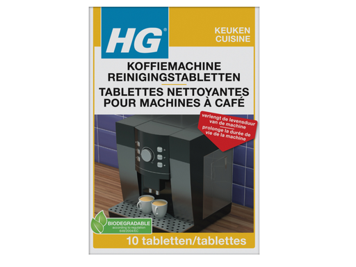 [QUA-637000103] Reinigingstabletten HG voor koffiemachine (10)