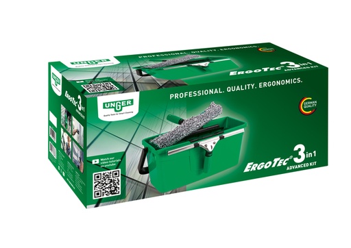 [QUA-AK013] Glasreinigingskit Unger 3in1 Ergotec