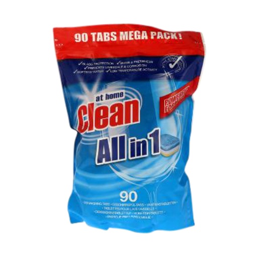 [QUA-2027839] Vaatwastabletten at home Clean All-in-One zak à (90)
