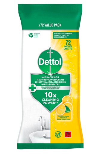 [QUA-3287054] Reinigingsdoekjes Dettol antibacterieël Citrus (72)