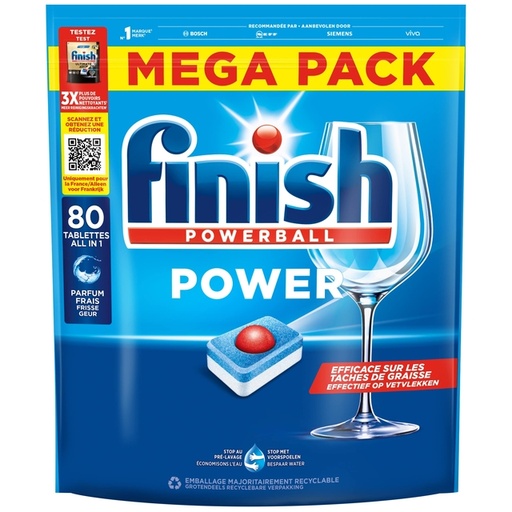 [QUA-3279567] Vaatwastabbletten Finish All-in-one Power Regular (80)