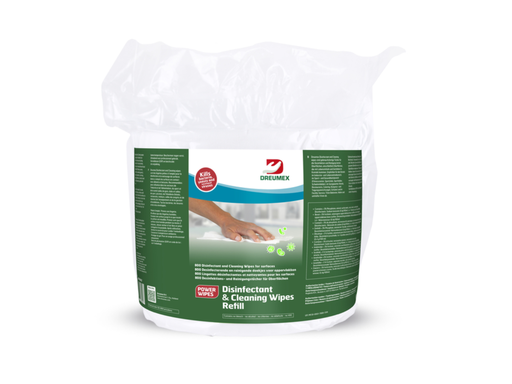 [QUA-74708001002] Desinfectiedoekjes Dreumex Disinfectant & Cleaning navulling wit (800)