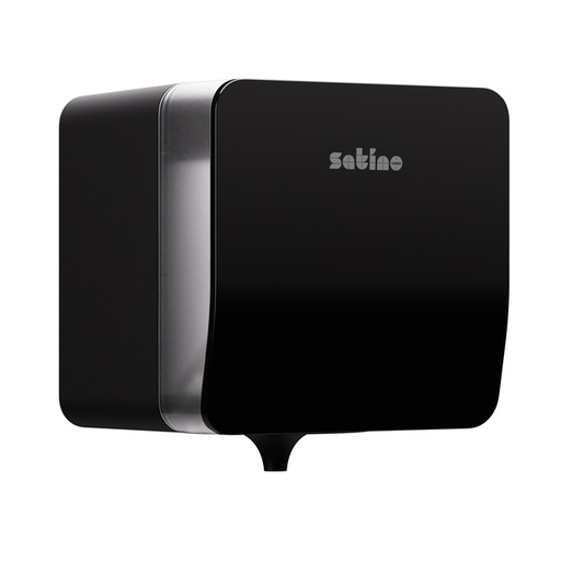 [QUA-333417] Poetspapierdispenser Satino CF1 Hyginity Plus medium zwart 