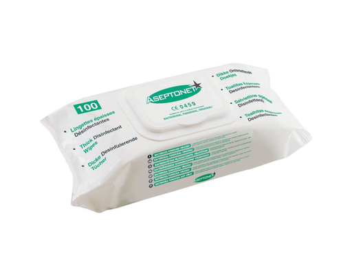[QUA-3468080787261] Ontsmettende doekjes Aseptonet (100)
