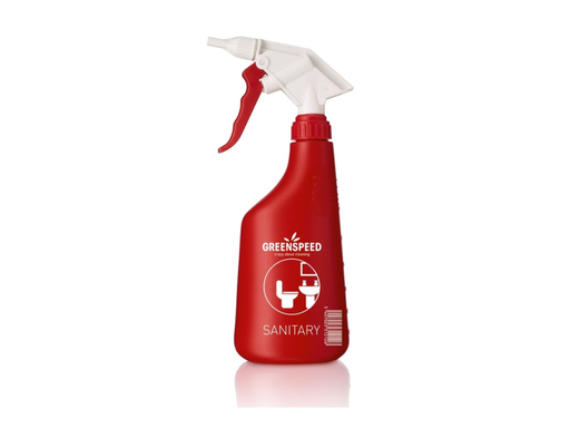 [QUA-3301437] Sprayflacon Greenspeed sanitair 650ml leeg rood
