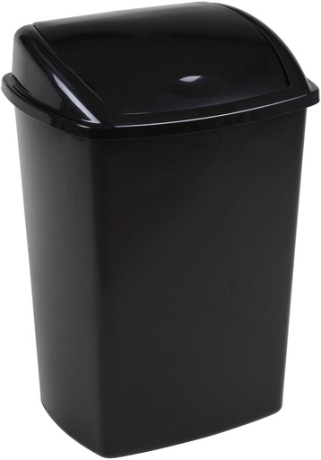 [TIM-2018396] Vuilbak met swing deksel  Vepa Bins 15 l zwart