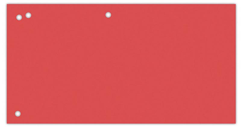 Verdeelstroken OFFICE products  240 x 105 mm rood (100)