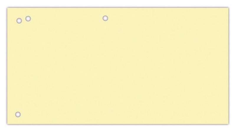 Verdeelstroken OFFICE products  240 x 105 mm geel (100)