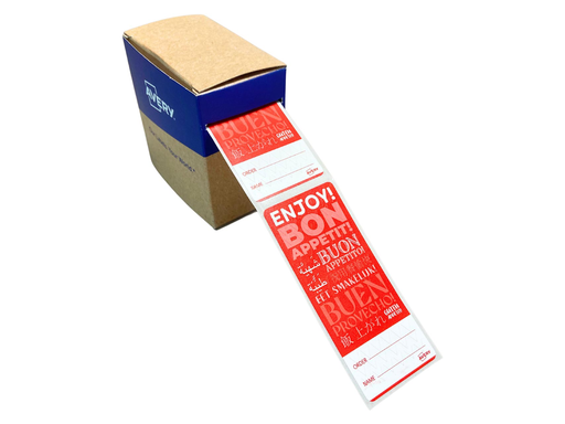 [TIM-FTSEAL] Etiketten Avery sluitzegel bezorgmaaltijden met breukindicatie 40 x 95 mm (250)