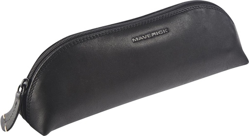 [TIM-MA70301] Lederen pennenzak Maverick ovaal zwart