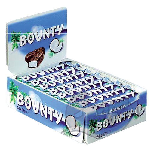 [QUA-34000] Snoep Bounty reep 57 gram (24)