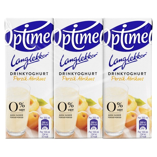 [QUA-10631] Drinkyoghurt Optimel Langlekker perzik abrikoos 20cl